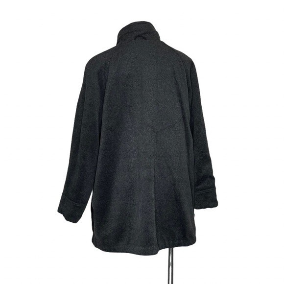 JONES New York Reversible Coat Jacket Black Charcoal Water Resistant Size XL NEW - Picture 2 of 14
